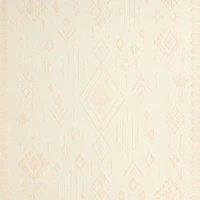 Textural Flatweave Ivory Wool and Cotton Kids 12"x18" Rug Swatch