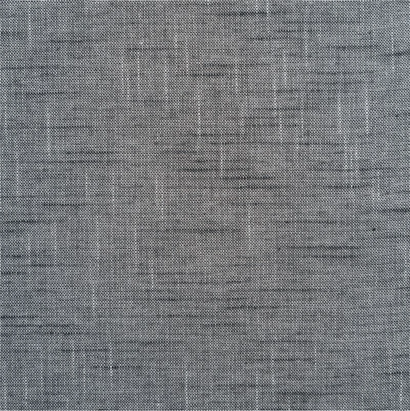 Mist Blue Textural Organic Cotton Chambray Blackout Window Curtain Panel 44"x84"