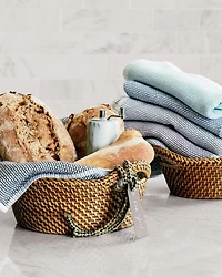 Artesia Large Honey Rattan Bread Basket.