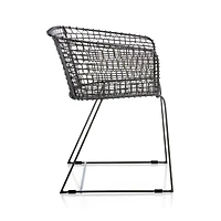 Tig Metal Barrel Dining Chair