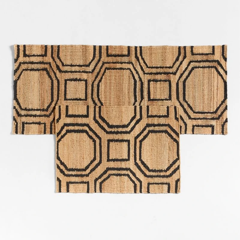 Tile Geo Jute Indoor/Outdoor Doormat 24"x57"