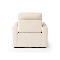 Tillery Antigo Natural Fabric Power Recliner Accent Chair