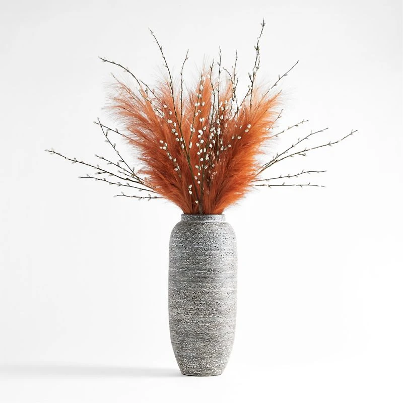 Rust Faux Pampas Grass