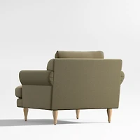 Timson Green Roll-Arm Chair
