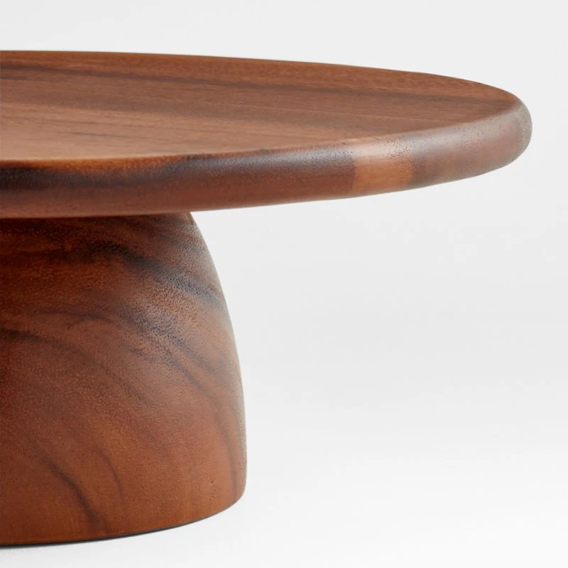 Tondo Acacia Wood Cake Stand