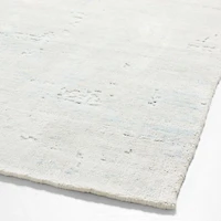 Tottori Viscose Abstract Handwoven Blue Rug Swatch 12"x18"