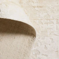 Tottori Viscose Abstract Handwoven Ivory Area Rug 9'x12'