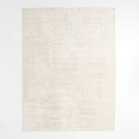 Tottori Viscose Abstract Handwoven Ivory Area Rug 9'x12'
