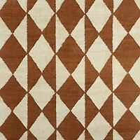 Toulon Jute Diamond Checkered Teracotta Area Rug 9'x12'