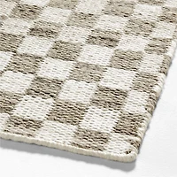 Toulouse Checkered Slate Blue Area Rug 6'x9'
