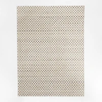 Toulouse Performance Checkered Warm Tan Area Rug 6'x9'