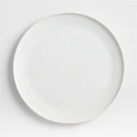 Tour White Porcelain Dinner Plates, Set of 8