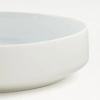 Tour White Porcelain Low Bowl