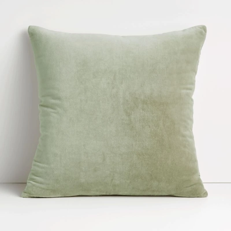 Light Grey 20"x20" Cotton Sari Silk Throw Pillow Cover