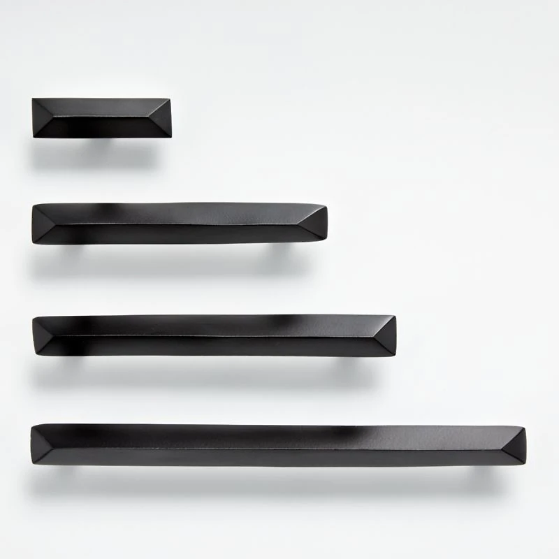 Triangle Matte Black 3" Bar Pull