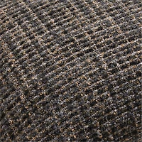 Tricote Tweed 22"x15" Smoke Grey Multi Throw Pillow with Feather Insert by Athena Calderone