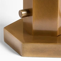 Trousdale Brass Perforated Metal Mini Table Lamp 15"