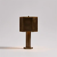 Trousdale Brass Perforated Metal Mini Table Lamp 15"