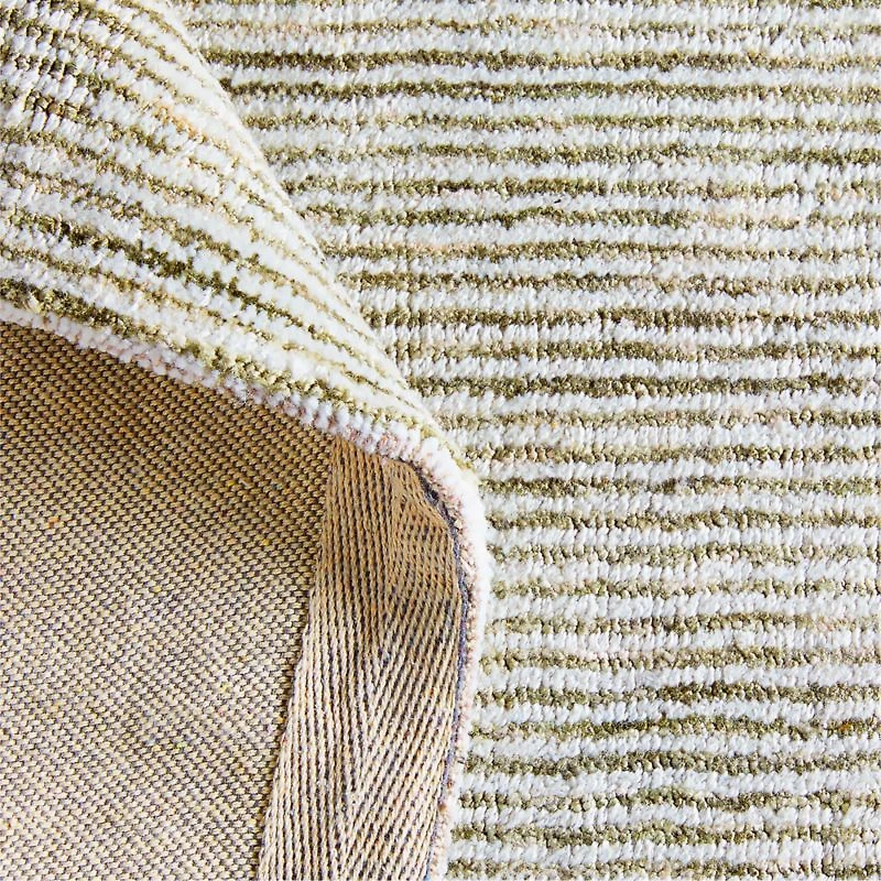 Turin Performance Handwoven Green Area Rug 6'x9'