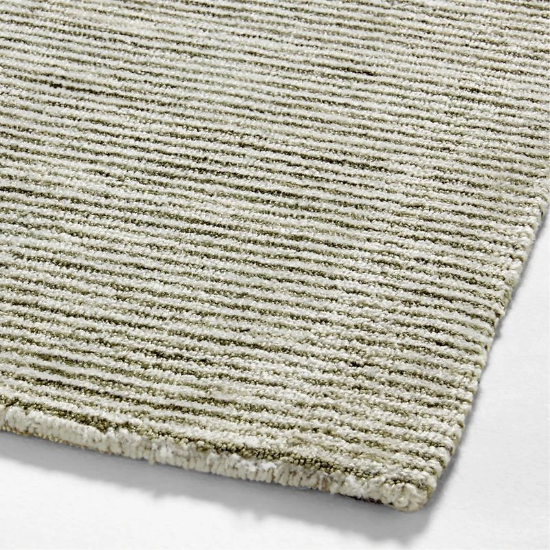 Turin Performance Handwoven Green Area Rug 6'x9'