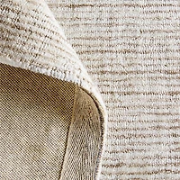 Turin Performance Handwoven Light Grey Area Rug 6'x9'