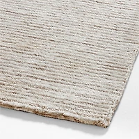 Turin Performance Handwoven Light Grey Area Rug 6'x9'