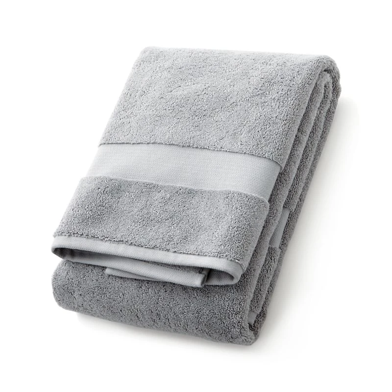 Organic Turkish Cotton Grey Bath Towel