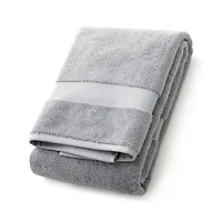 Organic Turkish Cotton Grey Bath Towel