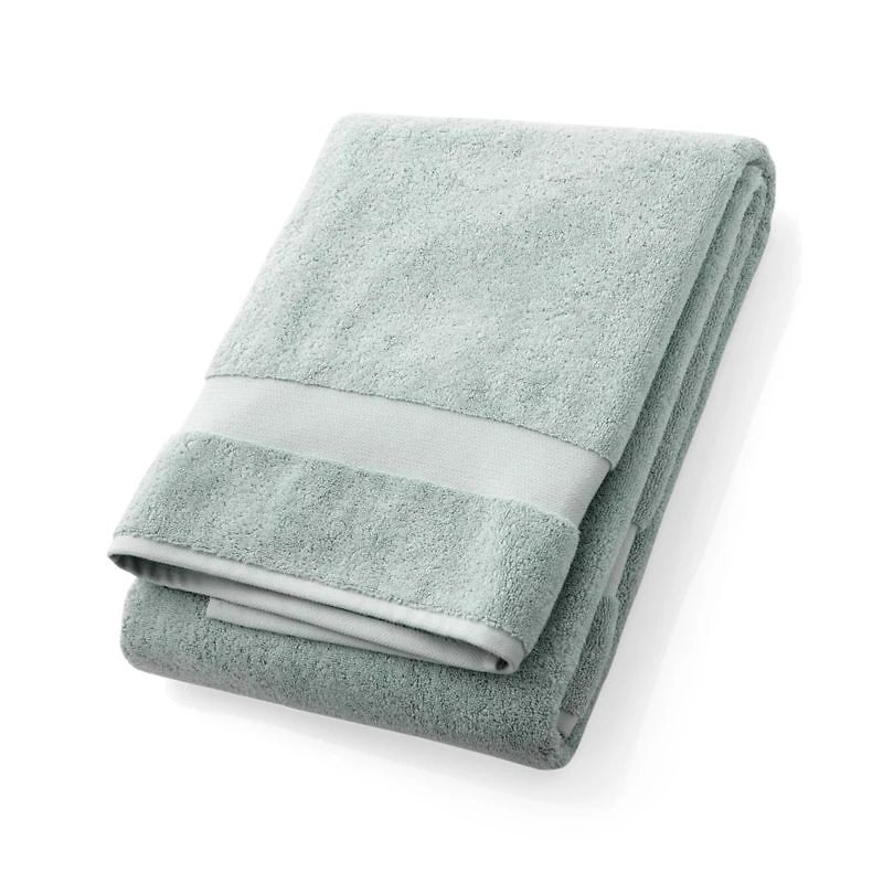 Organic Turkish Cotton Spa Blue Bath Sheet