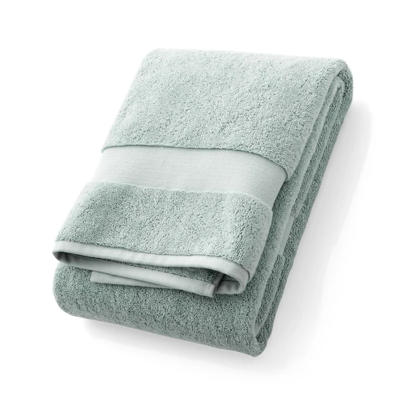 Organic Turkish Cotton Spa Blue Bath Towel