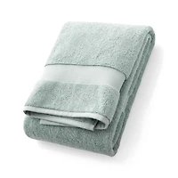Organic Turkish Cotton Spa Blue Bath Towel