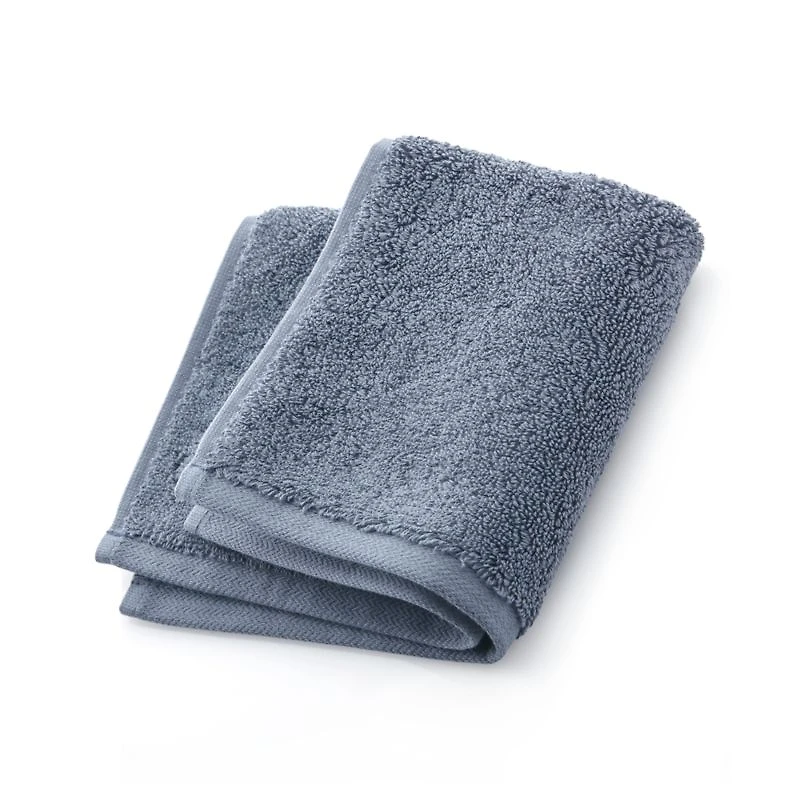 Organic Turkish Cotton Evening Blue Washcloth