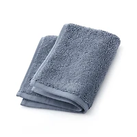 Organic Turkish Cotton Evening Blue Washcloth