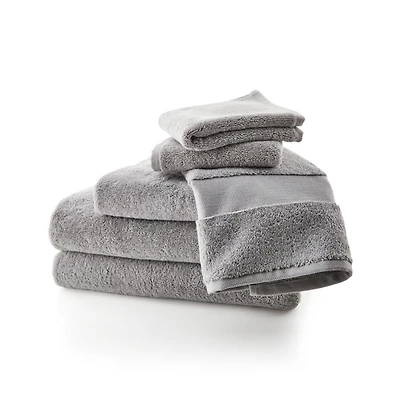 Organic Turkish Cotton Grey Towels