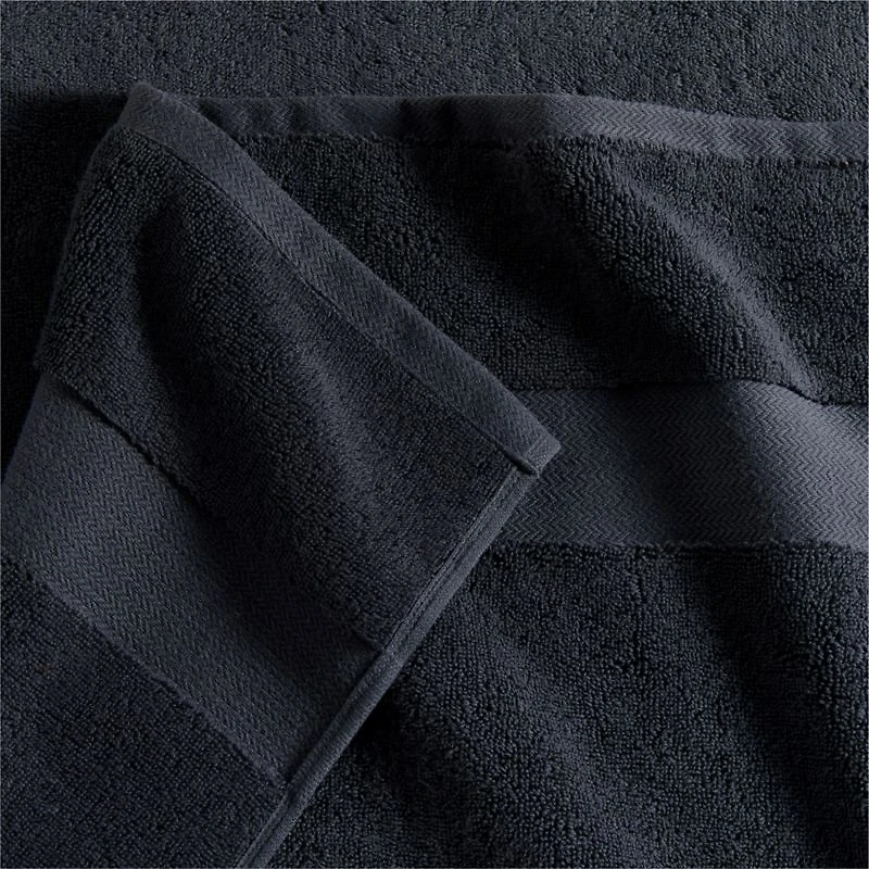 Organic Turkish Midnight Blue Cotton Wash Cloth