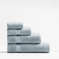 Organic Turkish Cotton Mist Blue Bath Sheet