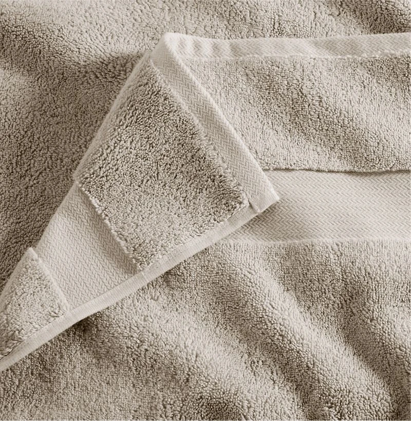 Organic Turkish Cotton Taupe Bath Sheet