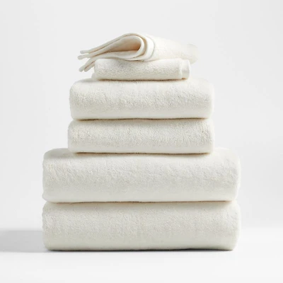Organic Turkish Cotton Ivory Bath Towels