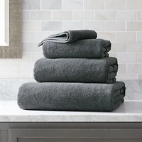 Organic Turkish Cotton Slate Hand Towel