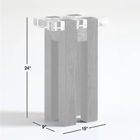 Turmont Glass End Table