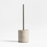 Tuscan Beige Marble Toilet Brush