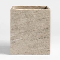 Tuscan Beige Marble Trash Can
