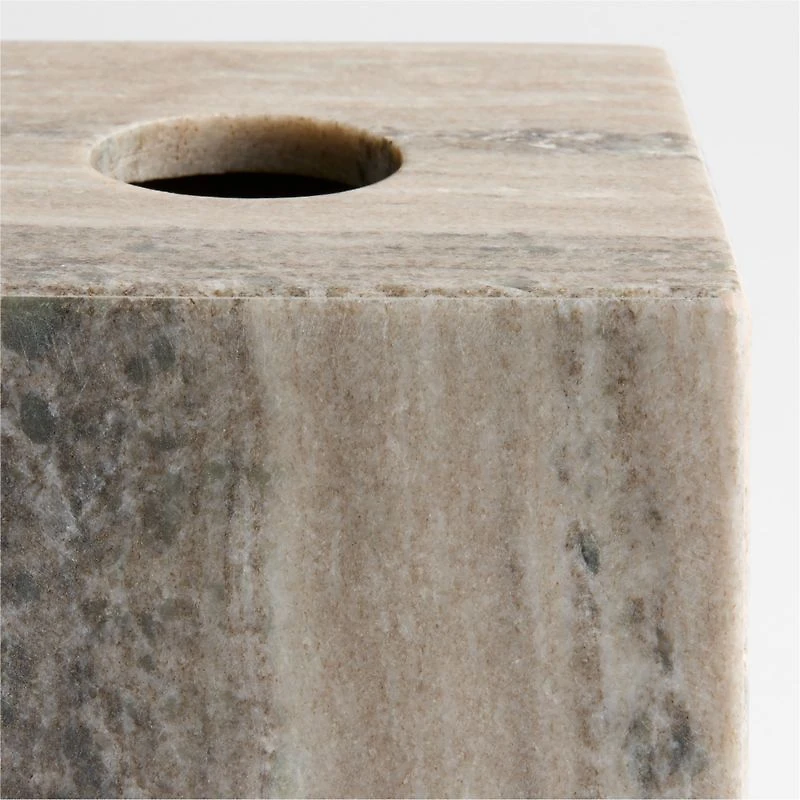 Tuscan Beige Marble Tissue Holder
