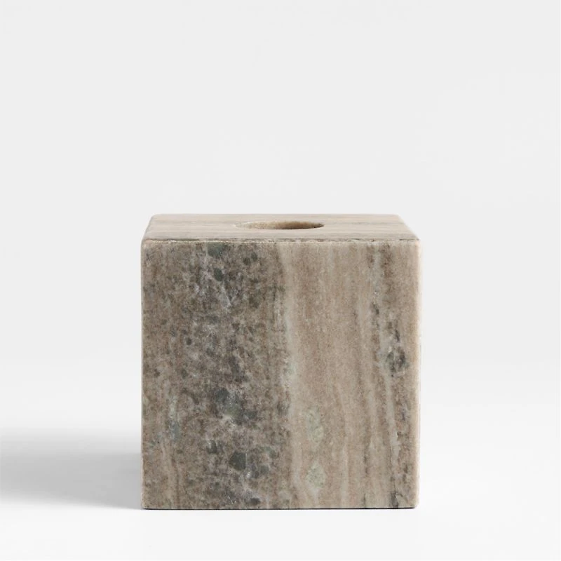 Tuscan Beige Marble Tissue Holder