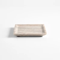 Tuscan Small Beige Marble Square Tray