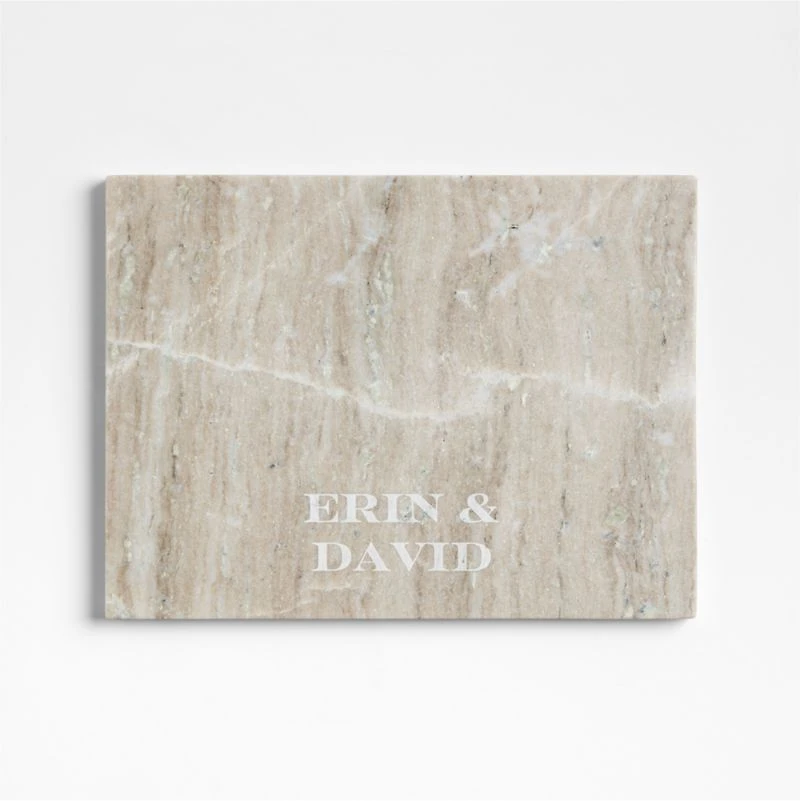 Tuscan Kitchen Marble Rectangular Platter 12" x 16"
