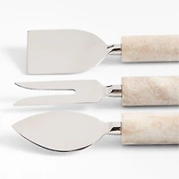 Tuscan Kitchen Marble Cheese Knives, Set of 3