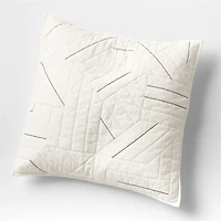 Twigg Cotton Black and White Euro Sham