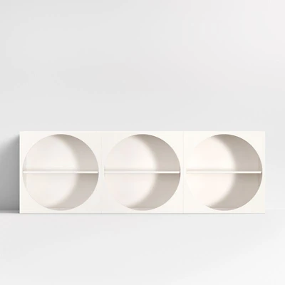 Twiggy Modular Glossy Ivory Kids Open Bookcases