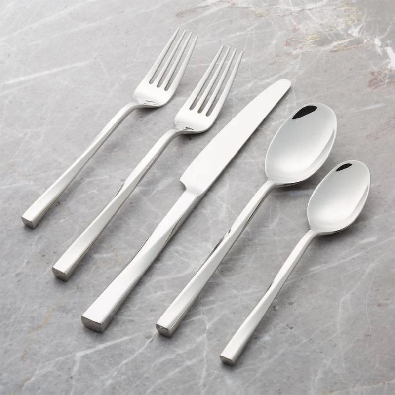 Twist Mirror 20-Piece Flatware Set